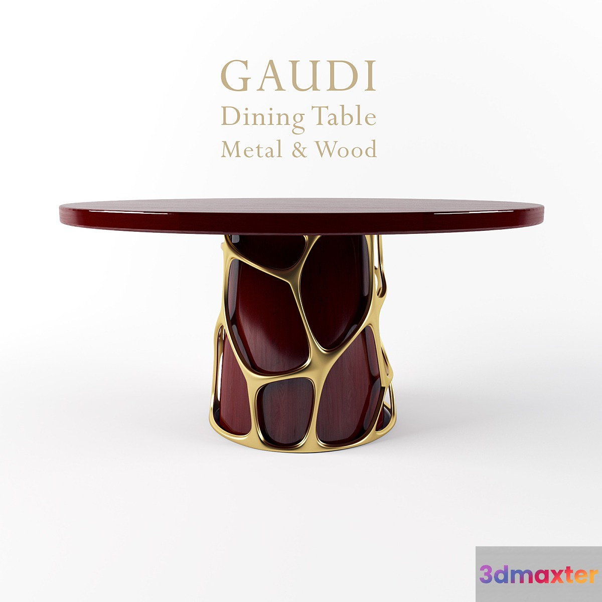 Gaudi Dinning Table 3D Max