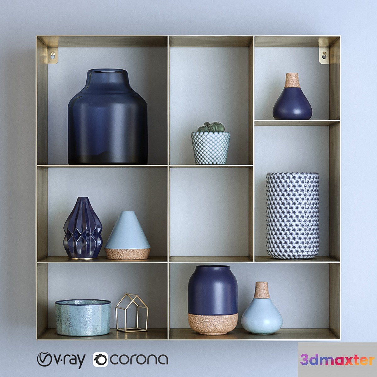 Bloomingville Decorative Set 3D Max