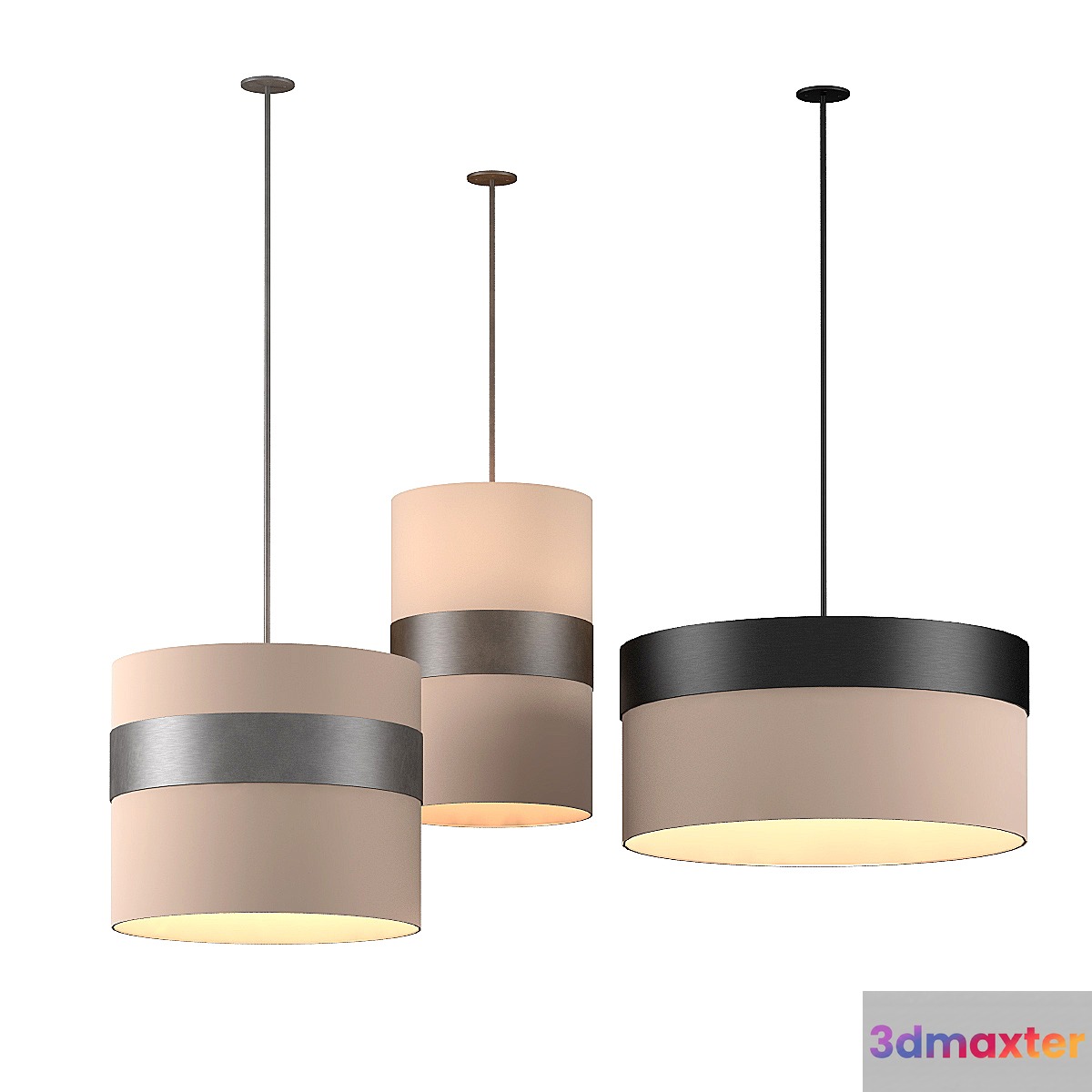 Suspended light Kevin Reilly Bamba 3D Max