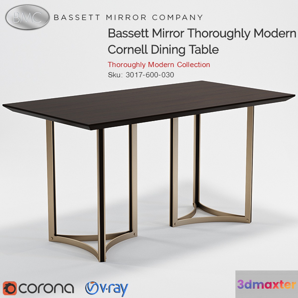 Bassett Mirror Tables 3D Max