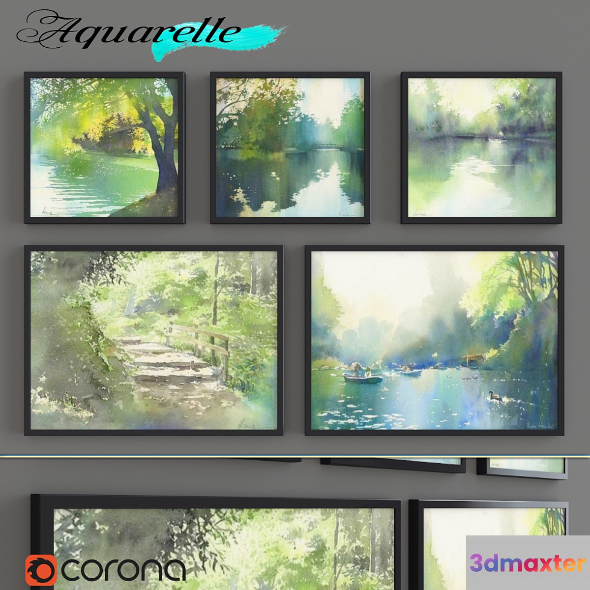 Aquarelle _ part 7 3D Max