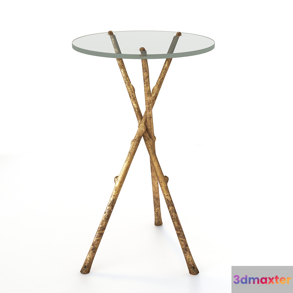 Mis en Demeure PED. TABLE SOLOGNE S W. GLASS 3D Max