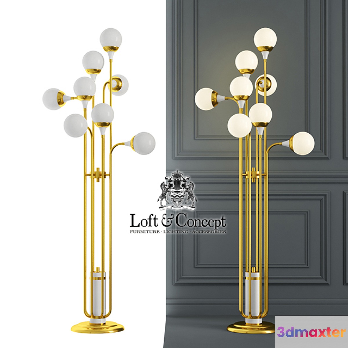 Floor lamp Delightfull Stamen 3D Max