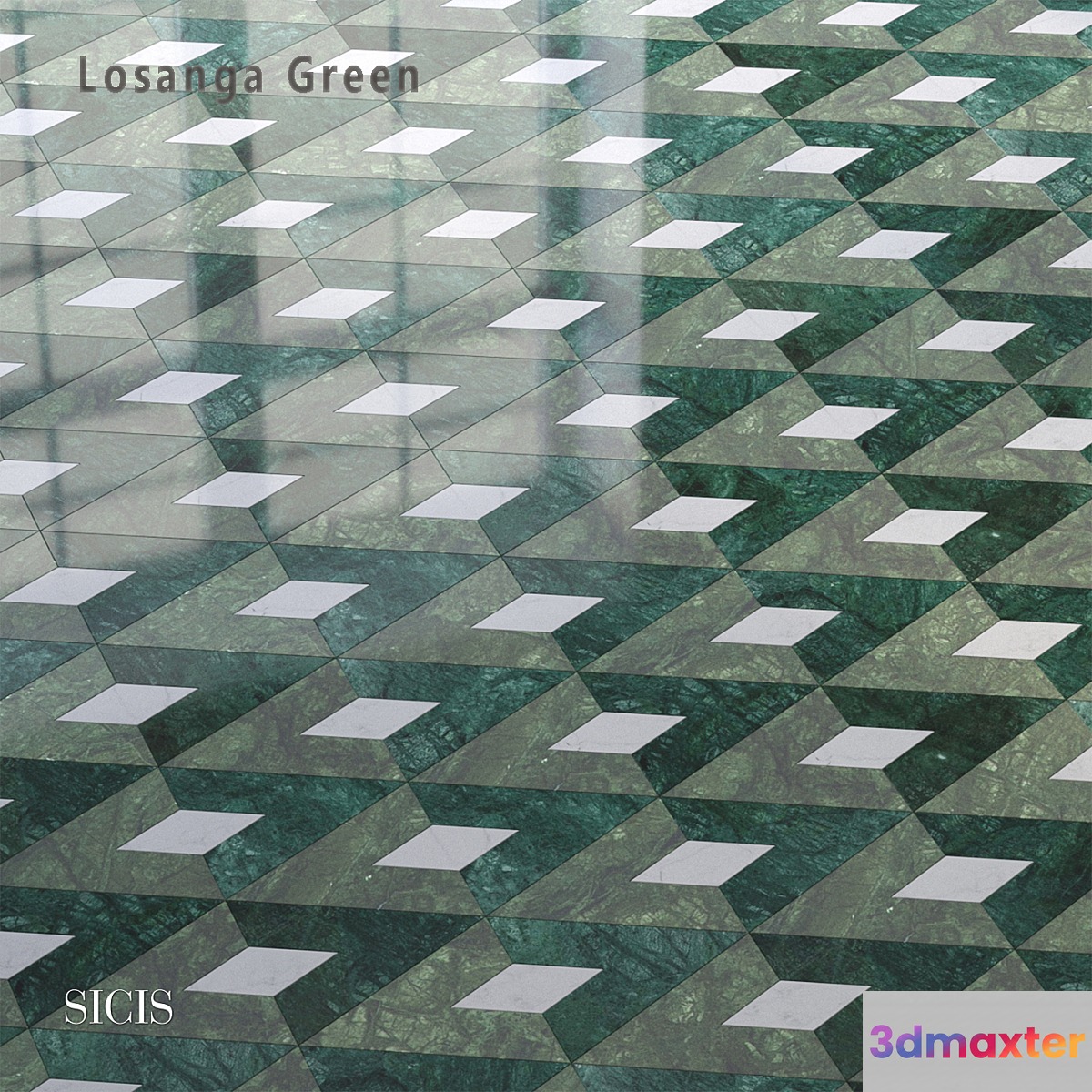 Sicis SiciStone Losanga Green 3D Max