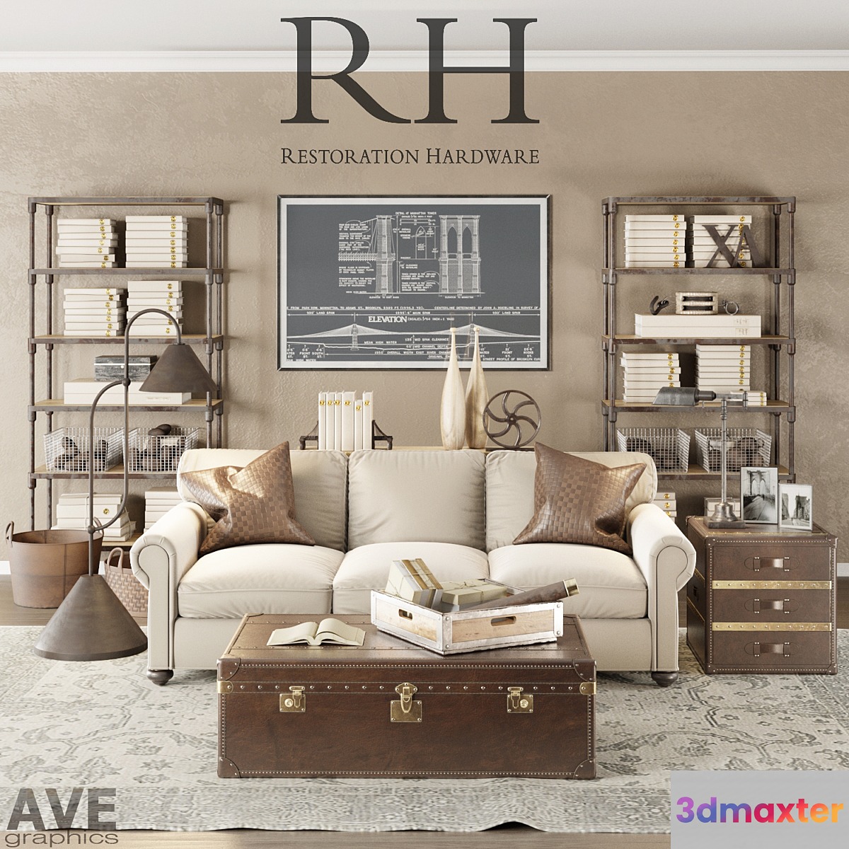 AVE Restoration Hardware Loft set