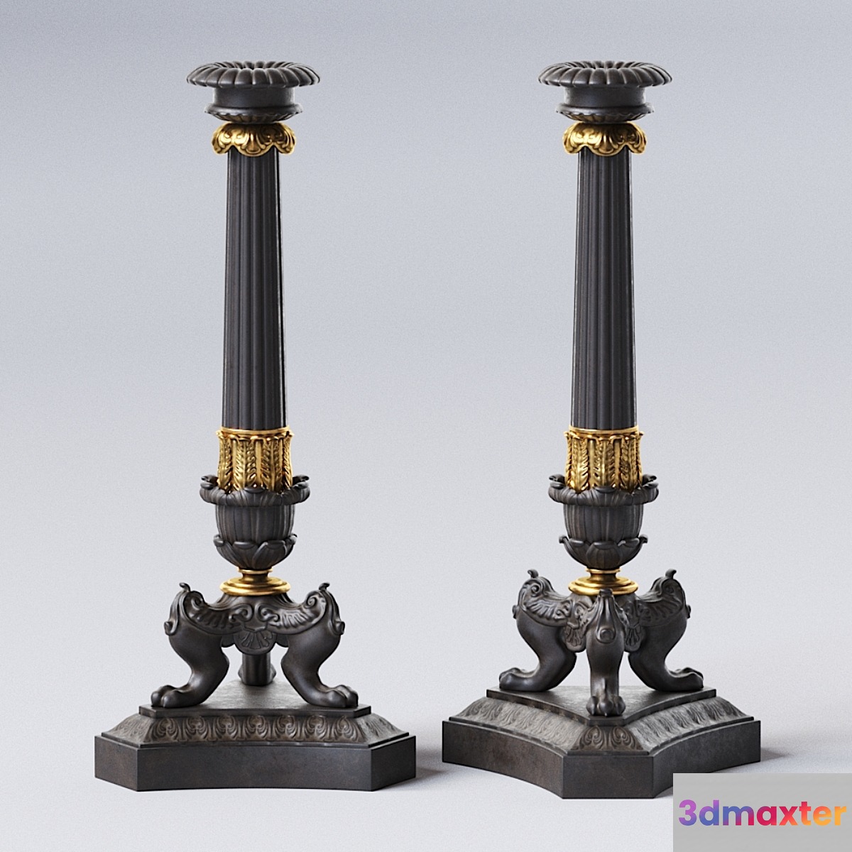 Big Empire Candlestick 3D Max