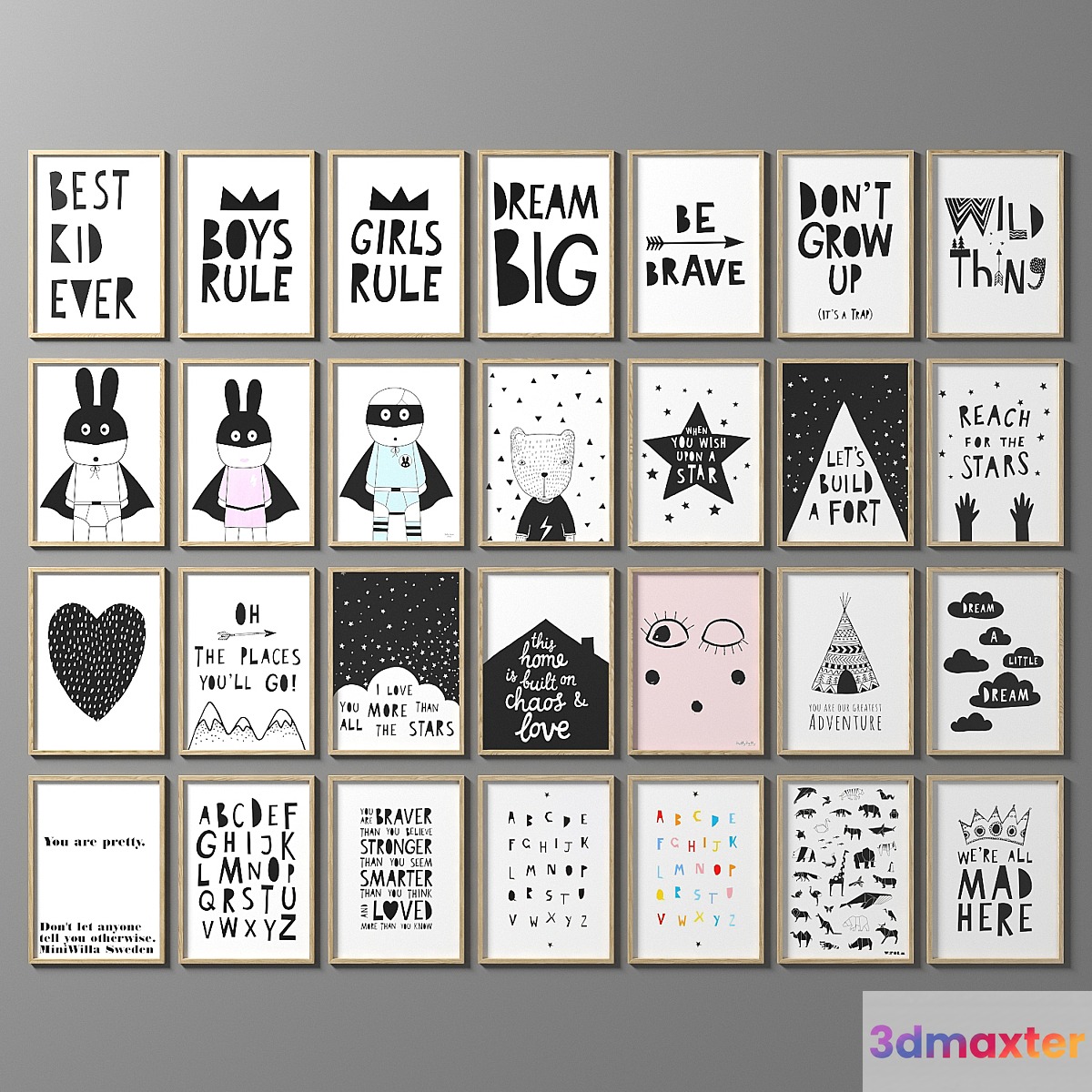 Set of posters
