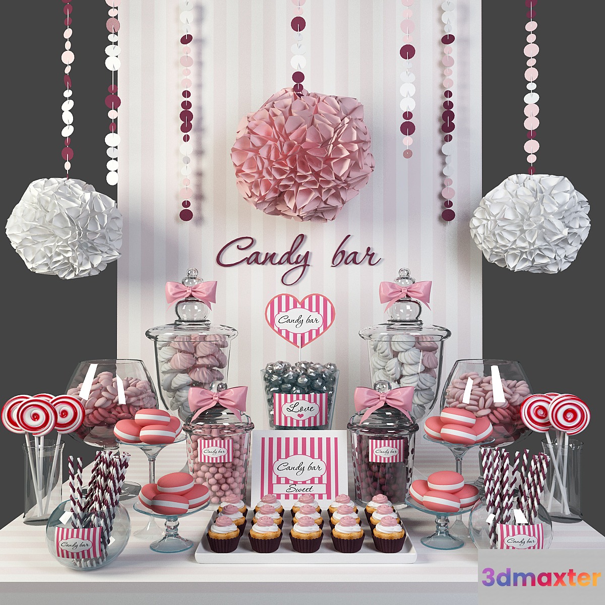 Candy bar v2 3D Max