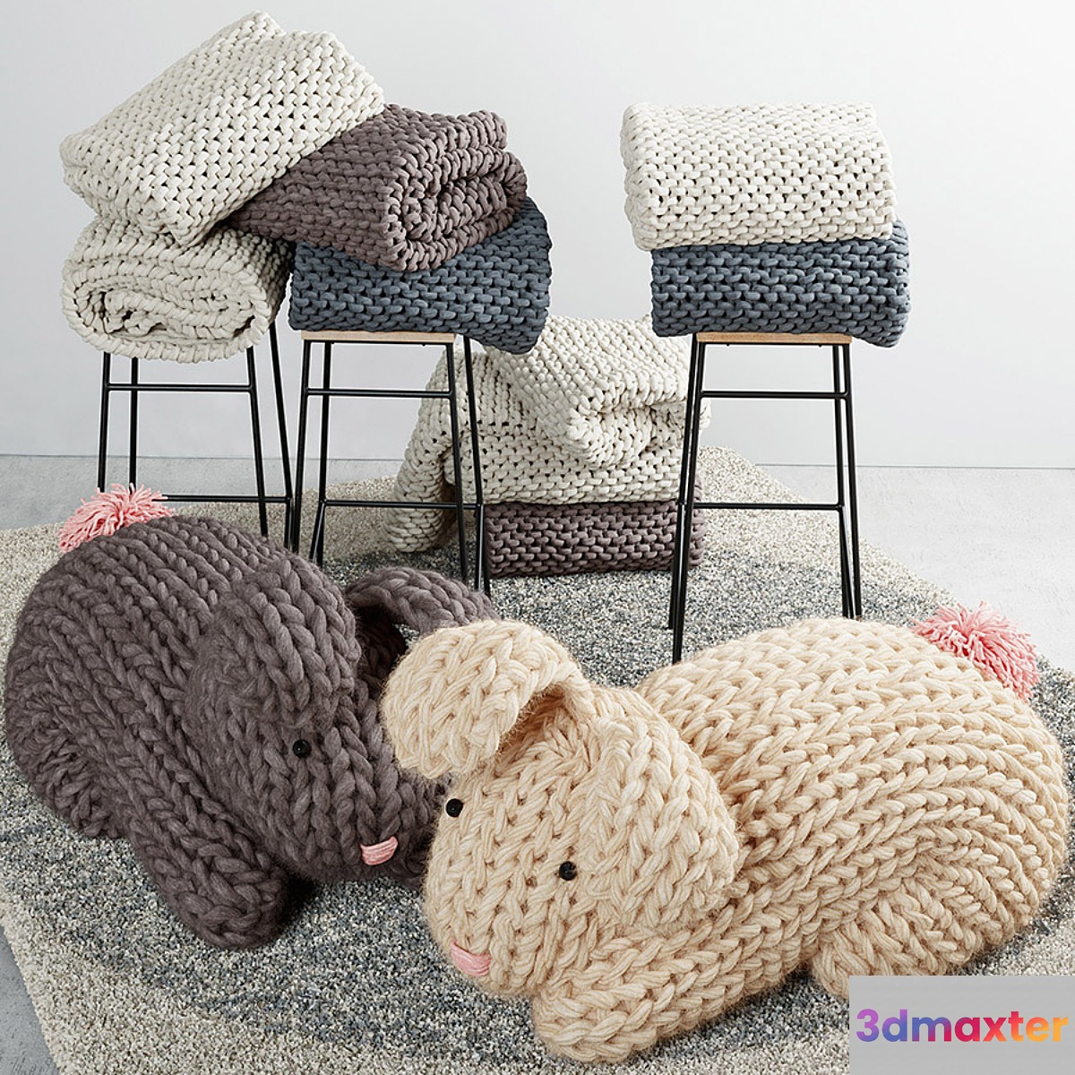 Knitted rabbit - No.3
