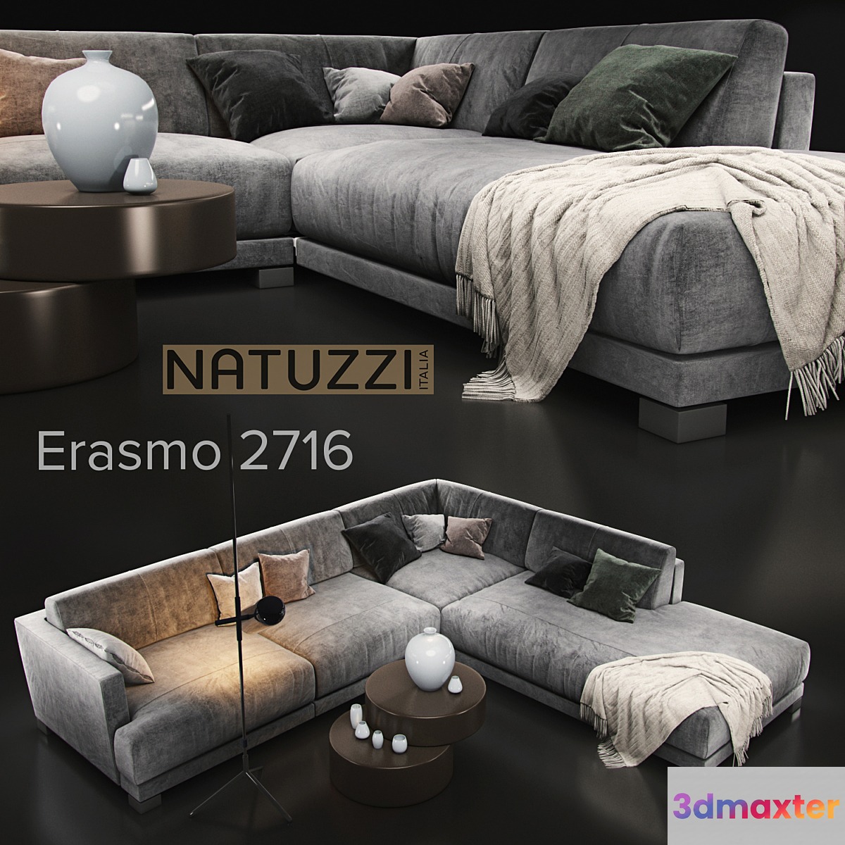 Sofa natuzzi Erasmo 2716 - No.2