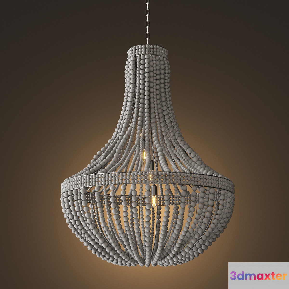 Chandelier Restoration Hardware Clay Bead Empire 36 