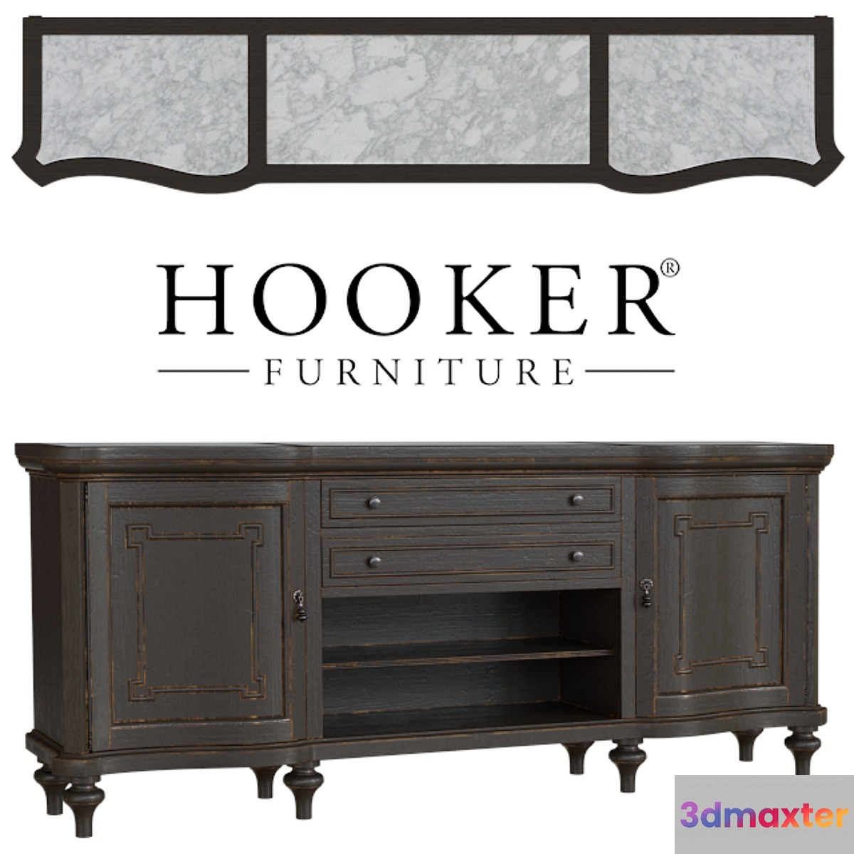 Hooker Furniture Arabella Credenza 3D Max