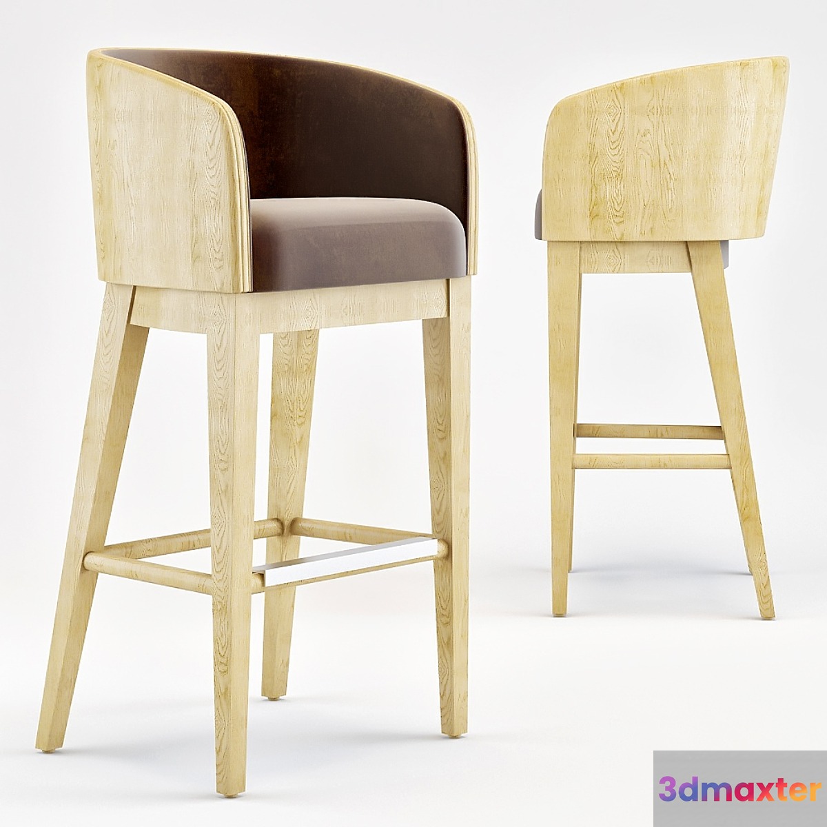 Accento bar stools 3D Max