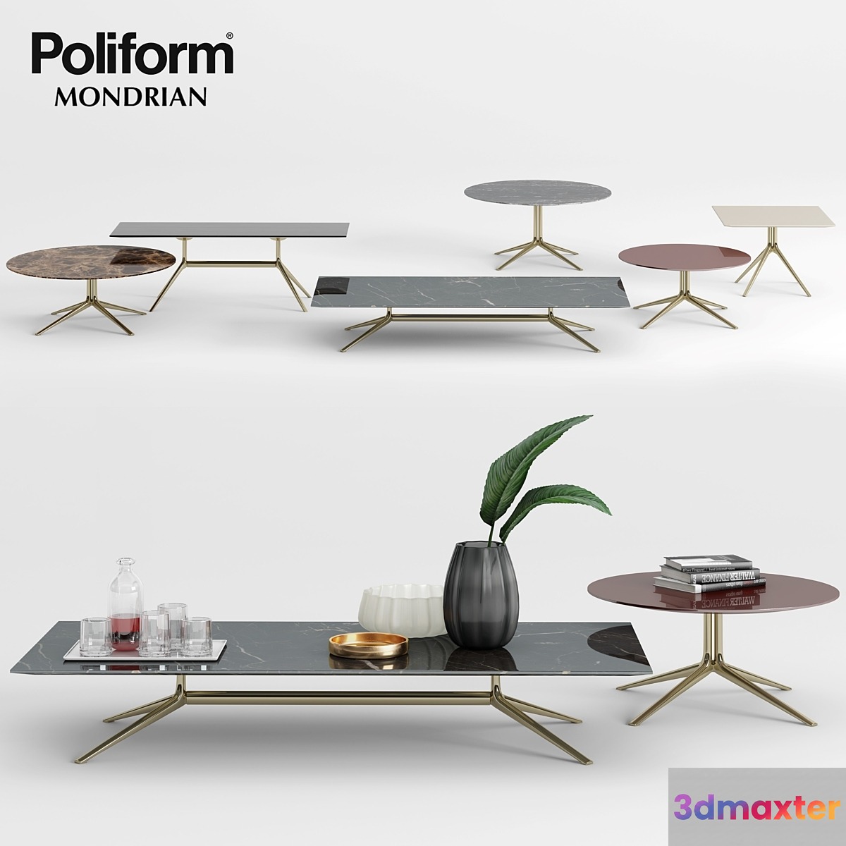 Poliform Mondrian Coffee Tables - 1 - No.2