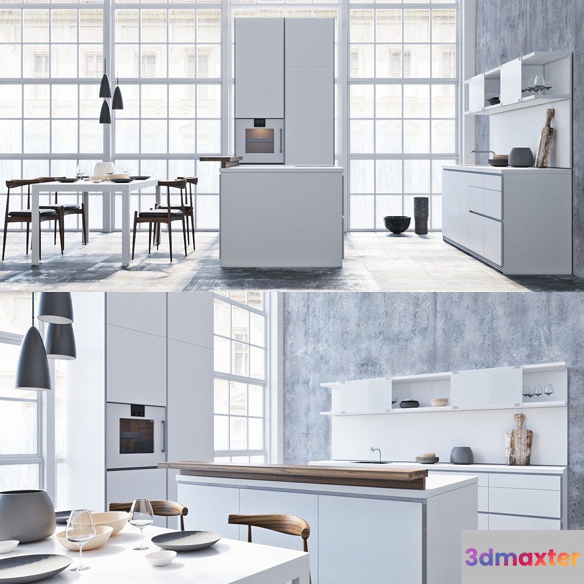 Kitchen Bulthaup b1 3D Max