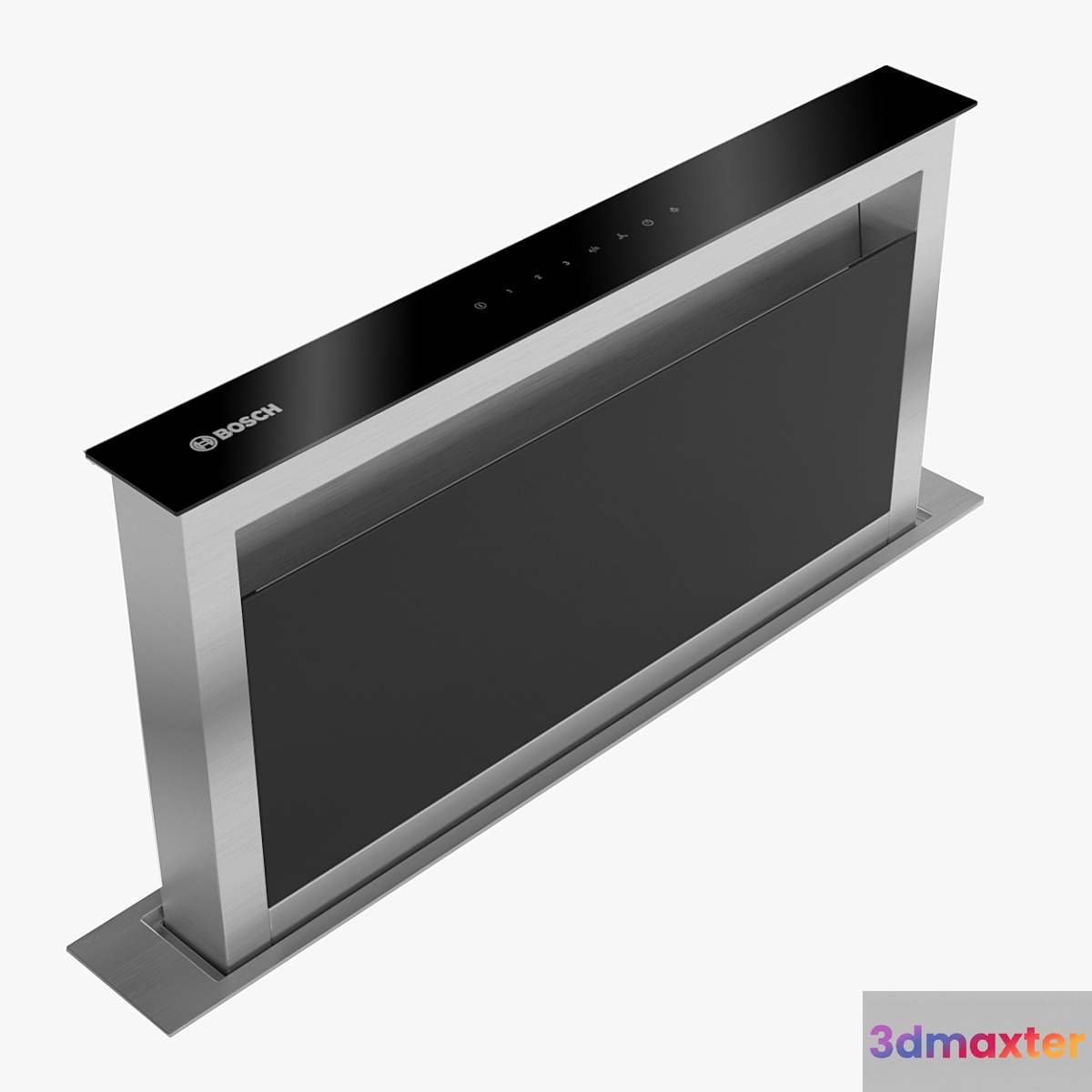 Bosch Domino ventilation module 91cm wide DDA097G59B Brushed steel Serie 8 3D Max