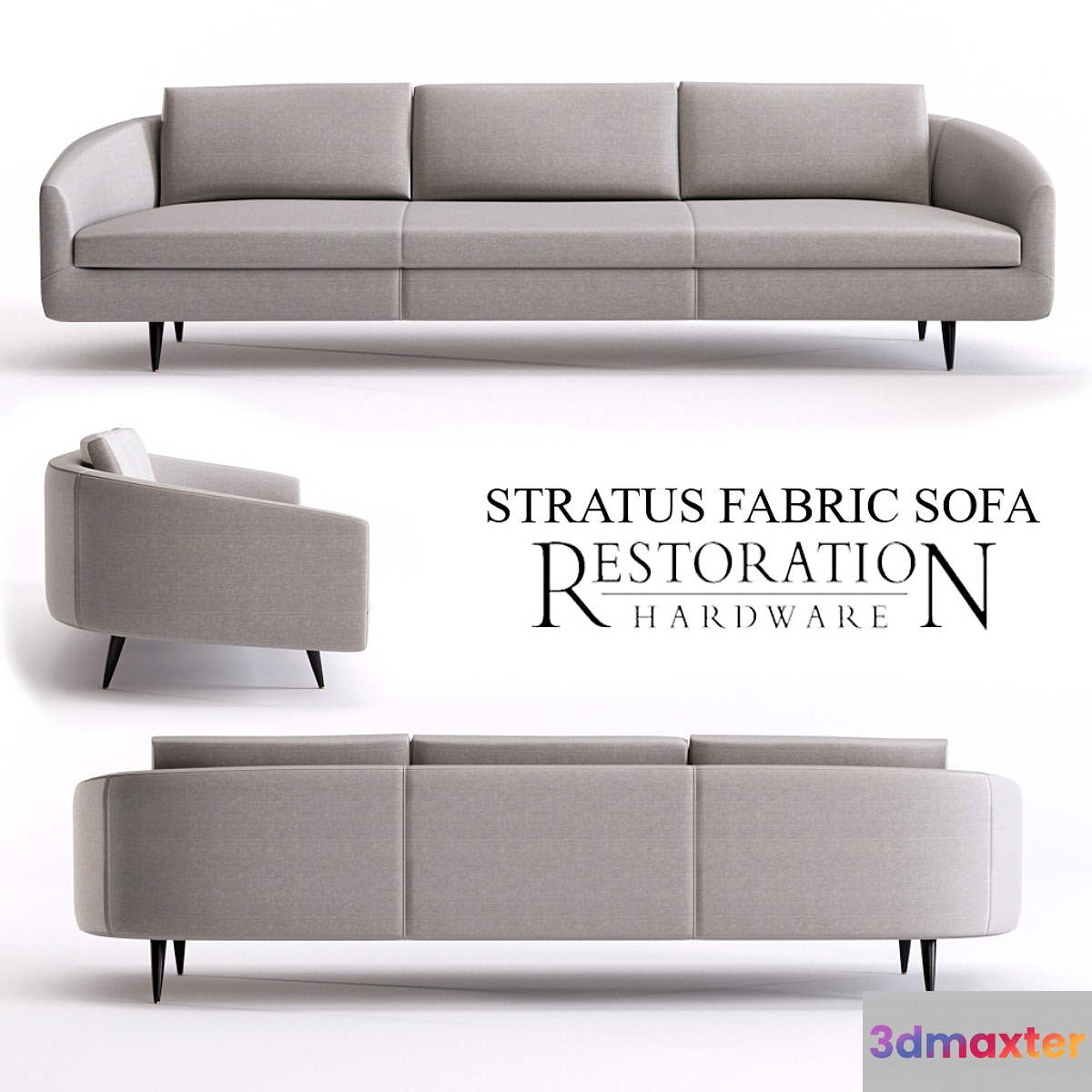 STRATUS FABRIC SOFA 3D Max
