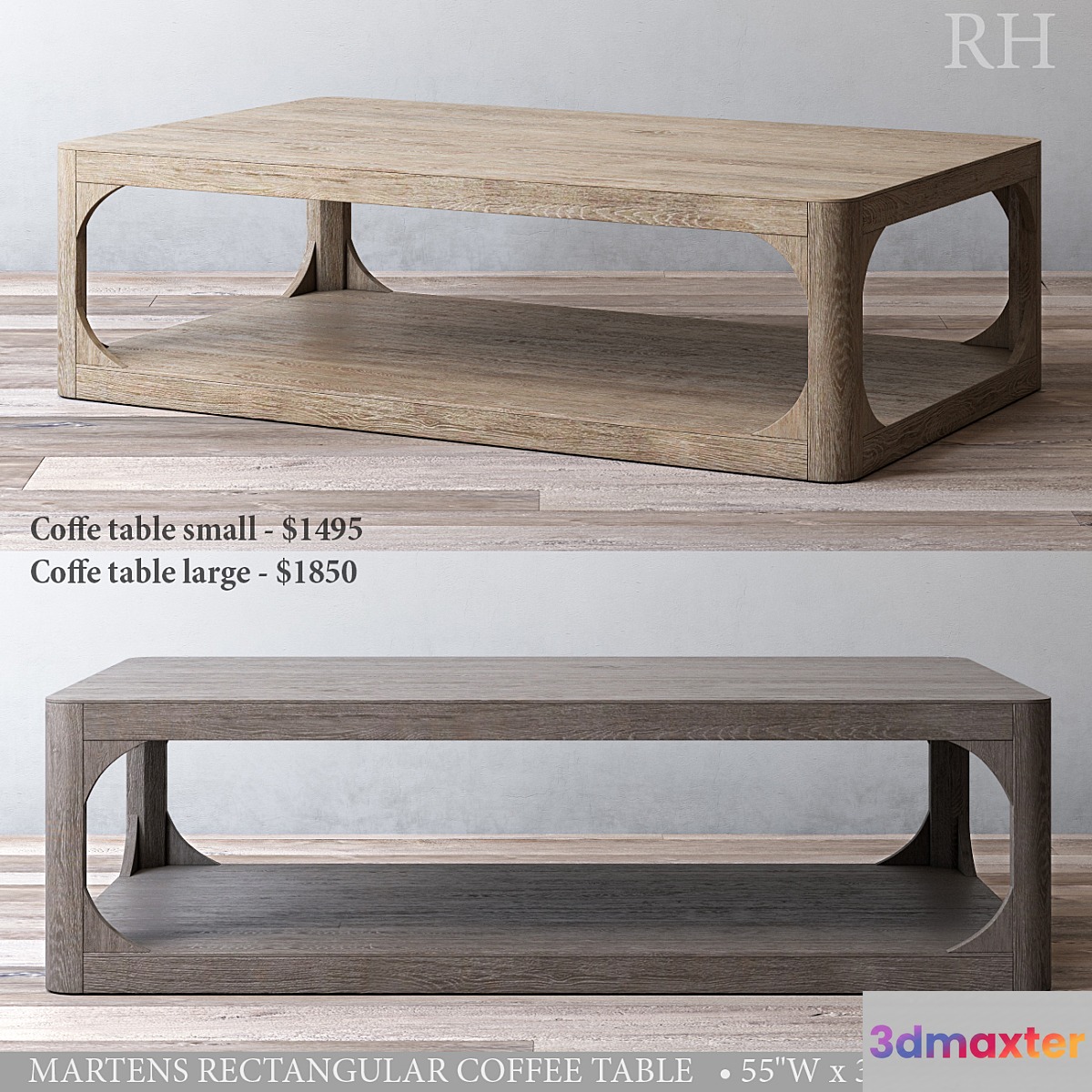 MARTENS RECTANGULAR COFFEE TABLE 3D Max