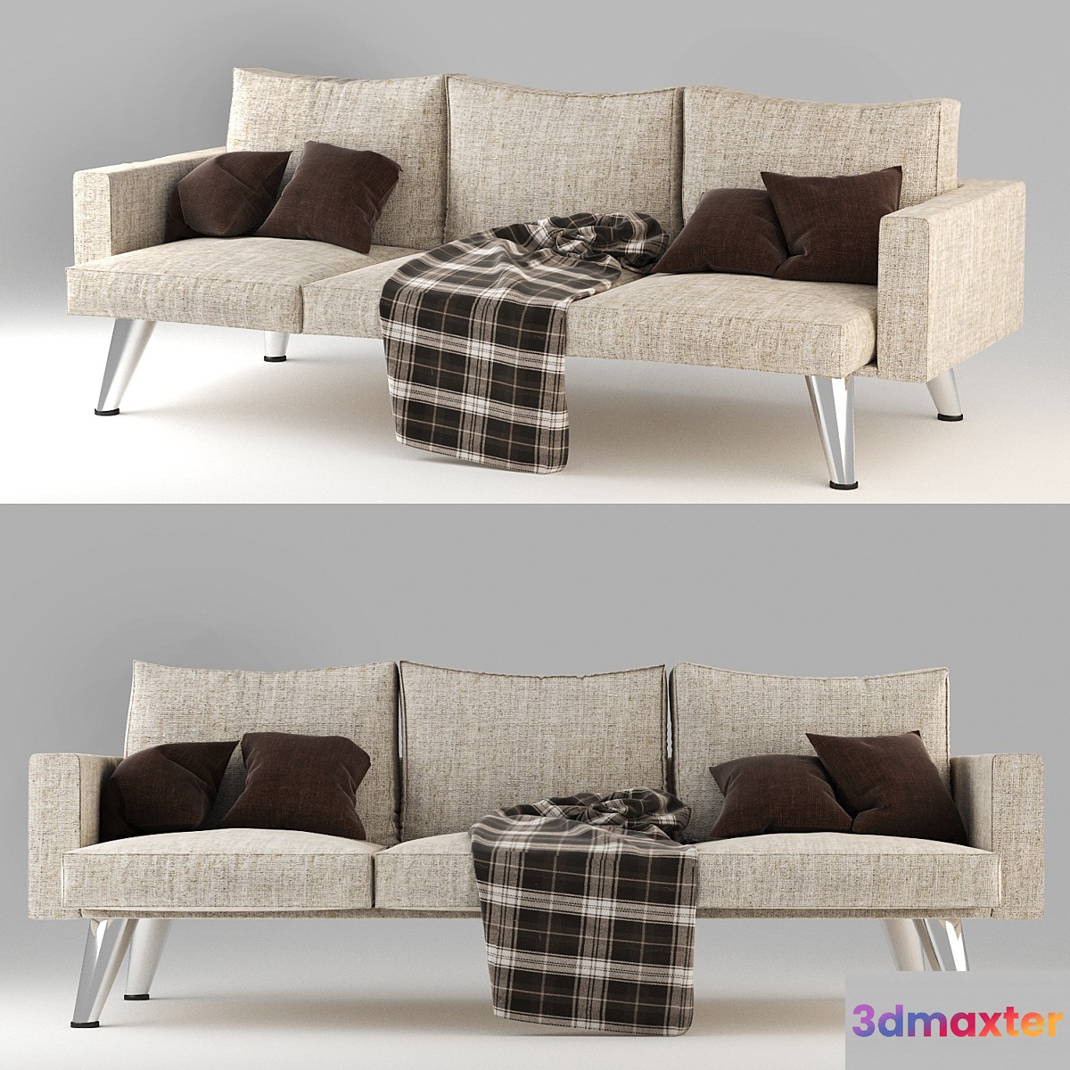 Fabric sofa 3D Max