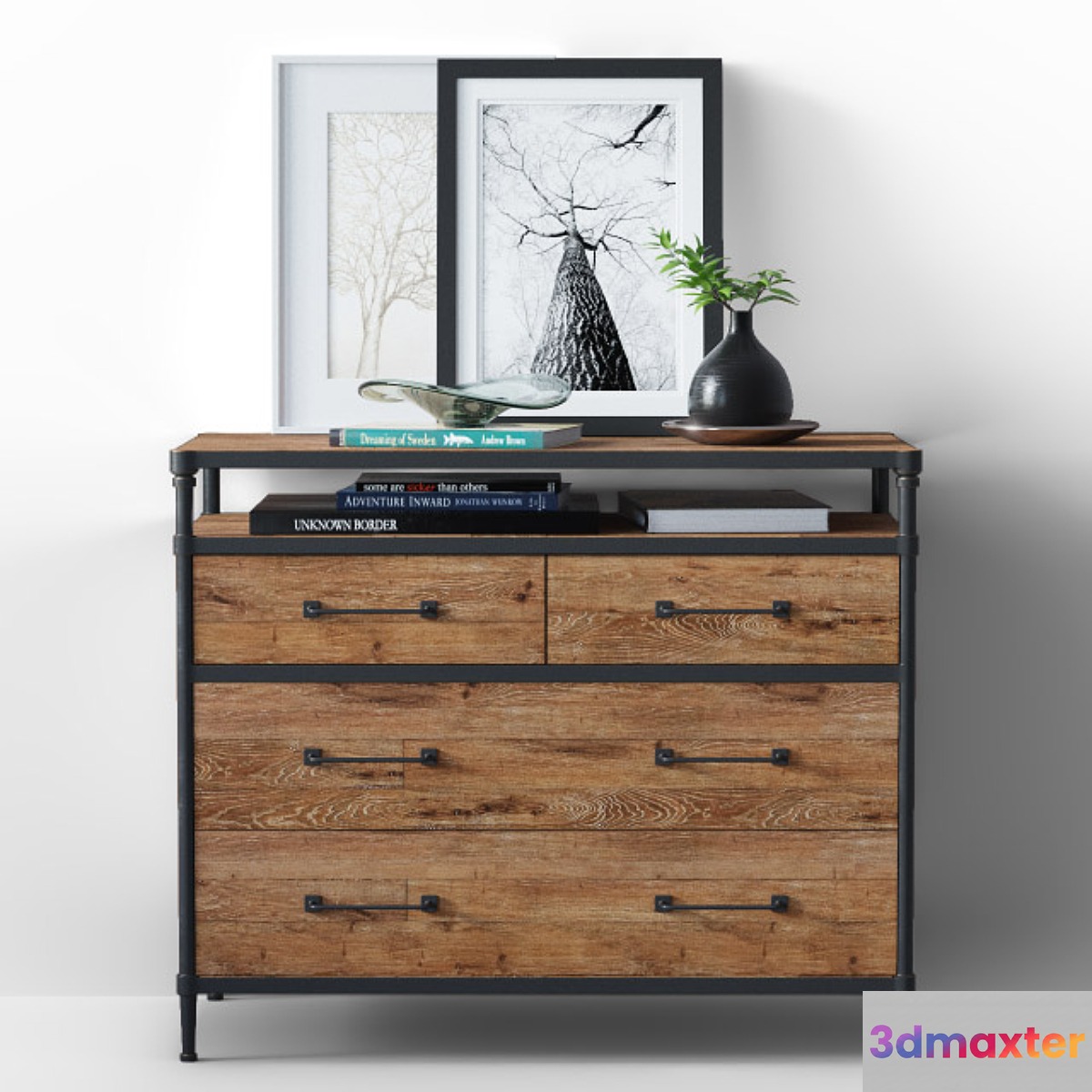 Juno wood dresser 3D Max
