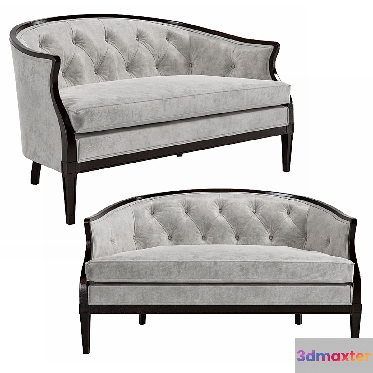 Regency Style Tufted Back Sofa