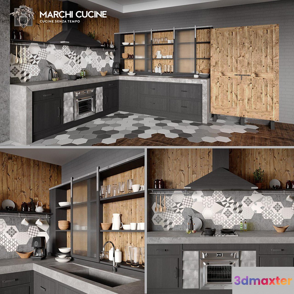 Marchi cucine - Brea 76 3D Max