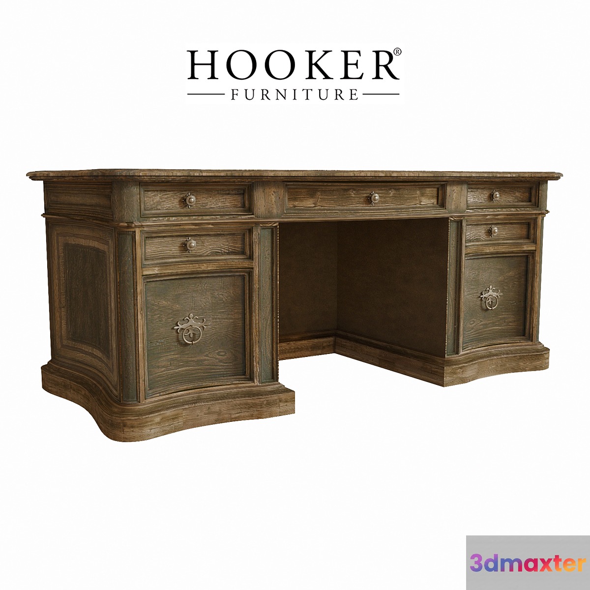 Hooker Furniture St. Hedwig Executive Desk 3D Max