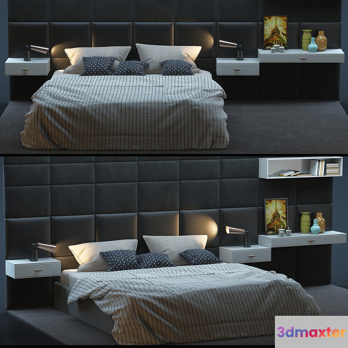 COURCHEVEL BED 2 by Roche Bobois 3D Max