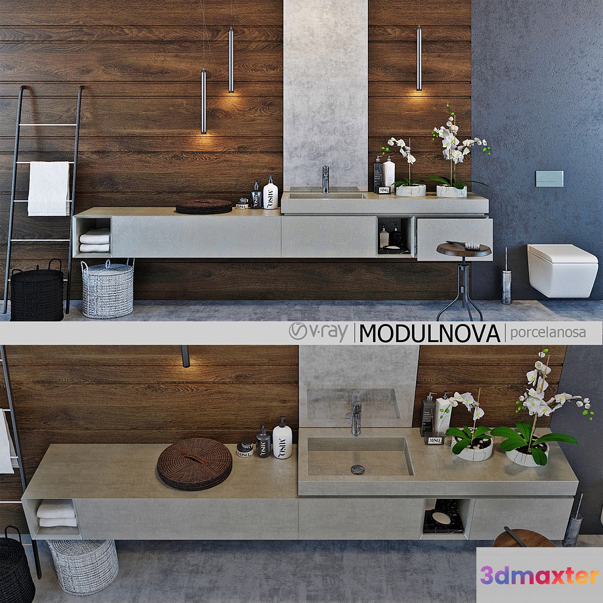 Set of bathroom furniture MODULNOVA - No.2