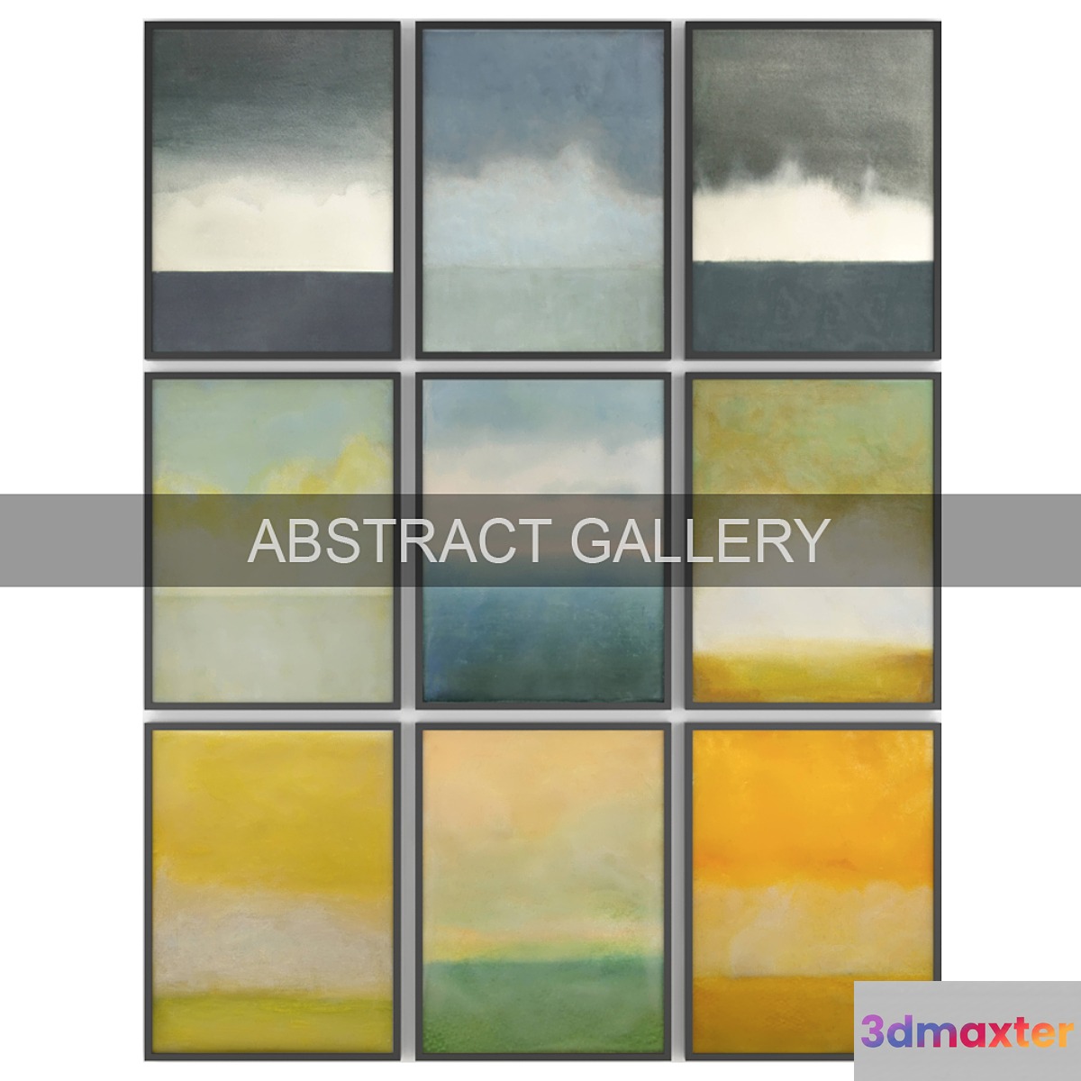 Paintings abstract | set 33 3D Max