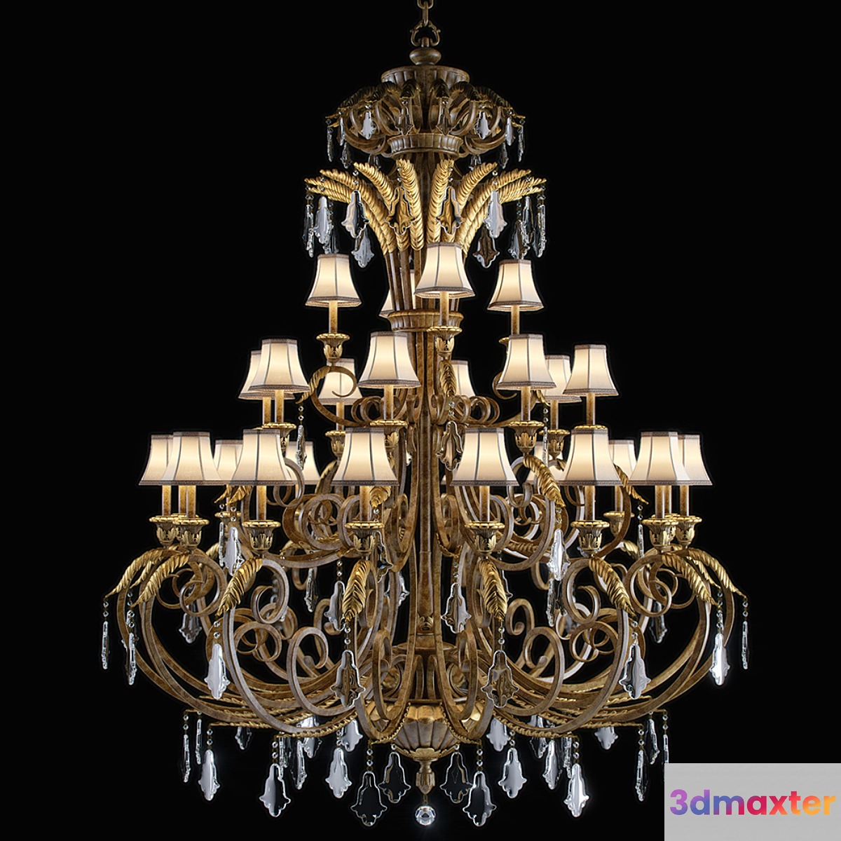 ravenna chandelier 3D Max