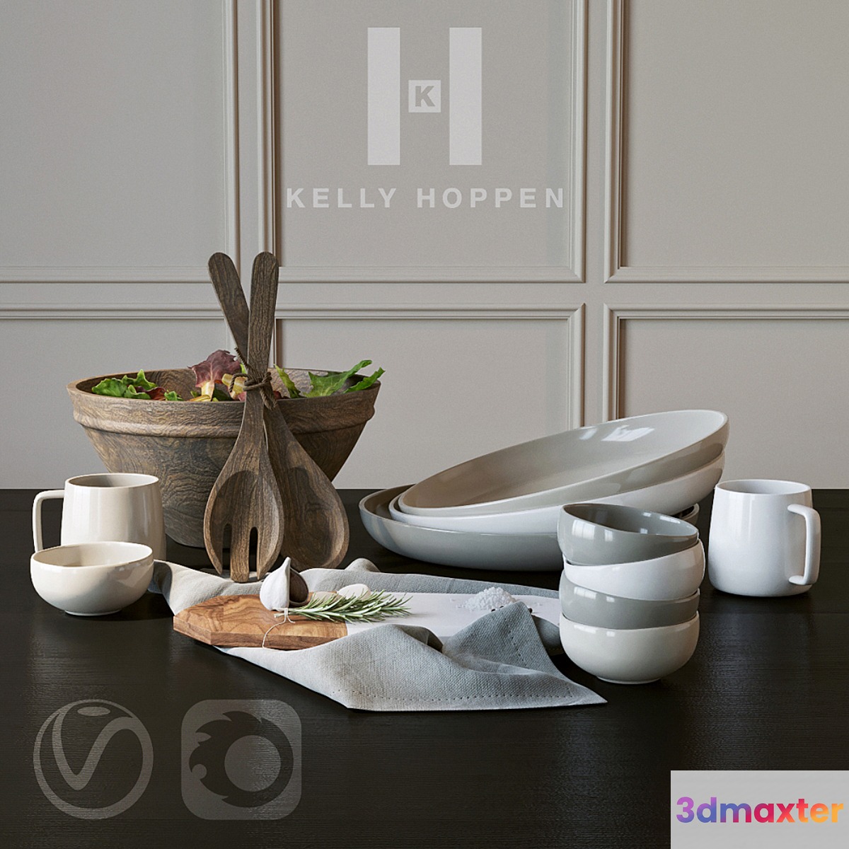 Kelly Hoppen | Tableware 3D Max