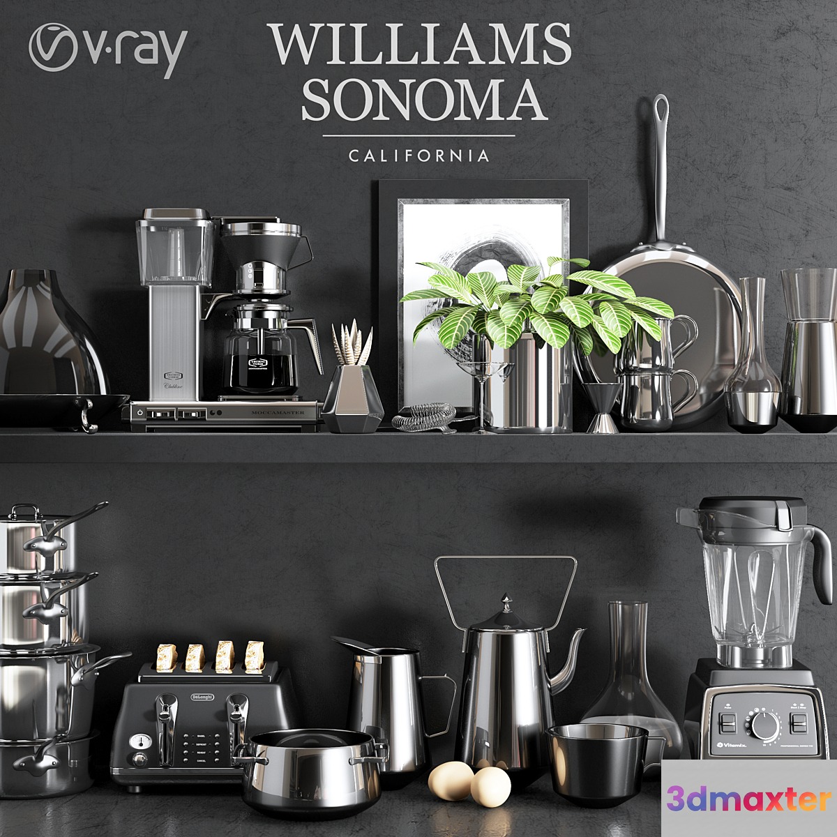 Williams Sonoma Chrome Set - No.4