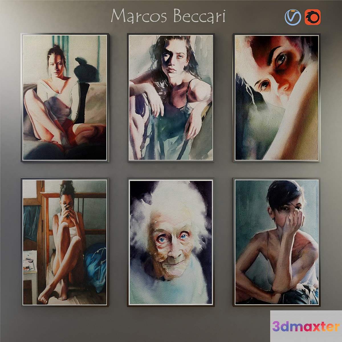 Paintings by Marcos Beccari