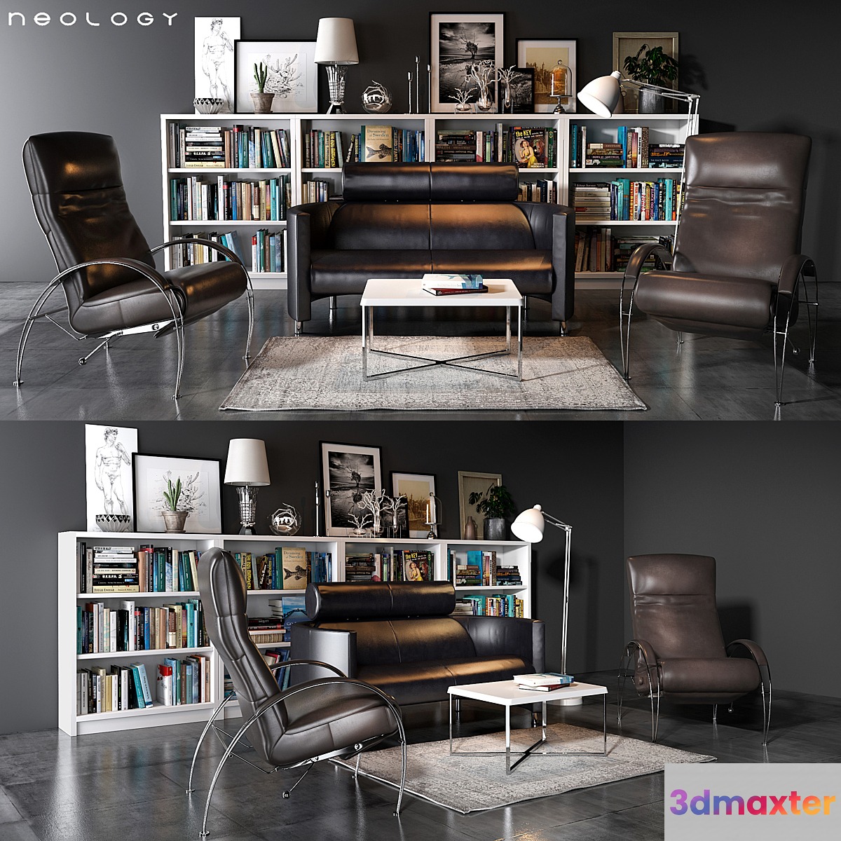 Neology Livingroom set 01 3D Max