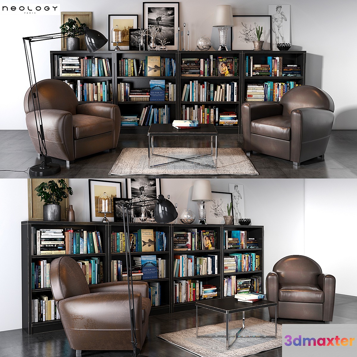 Neology Livingroom set 02 3D Max