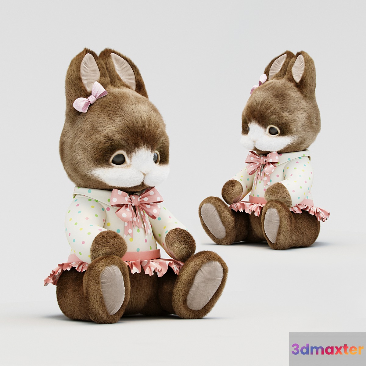 Soft toy Hare 3D Max