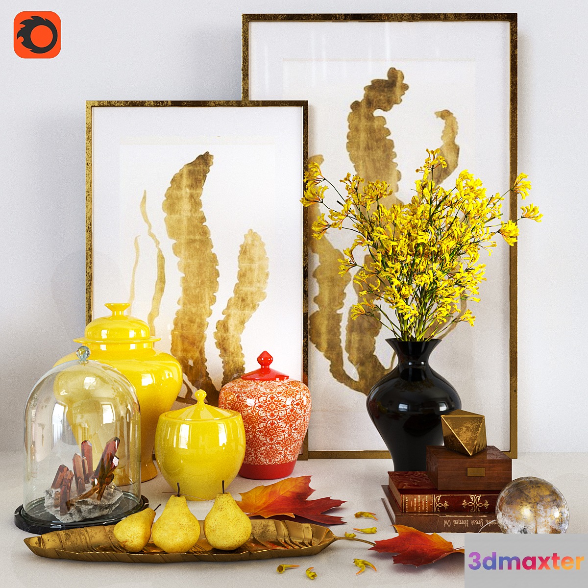 Decorative set_8 3D Max