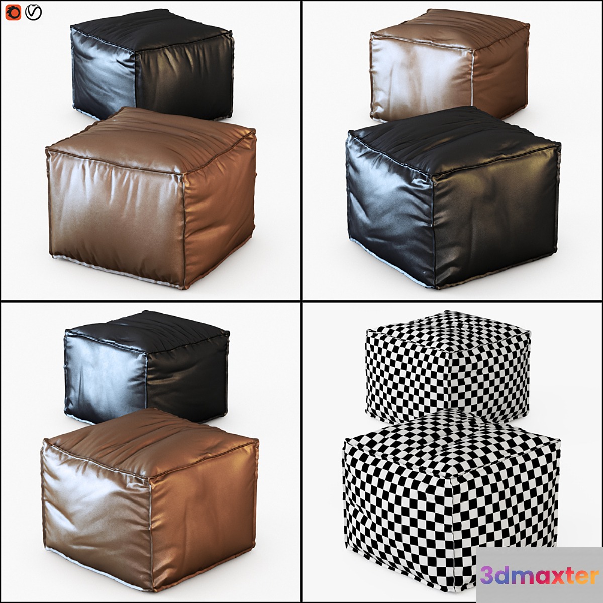 Pouf Skorzana
