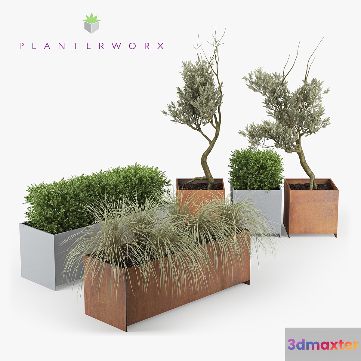Planterworx - RANCH TRUE SQUARE. 3D Max