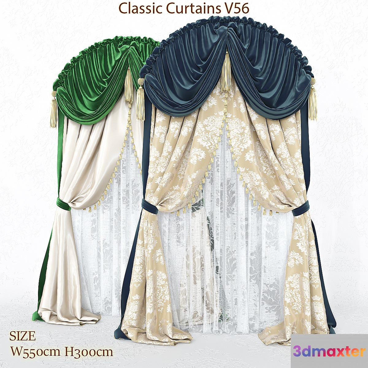 Blind arch classical V56 3D Max