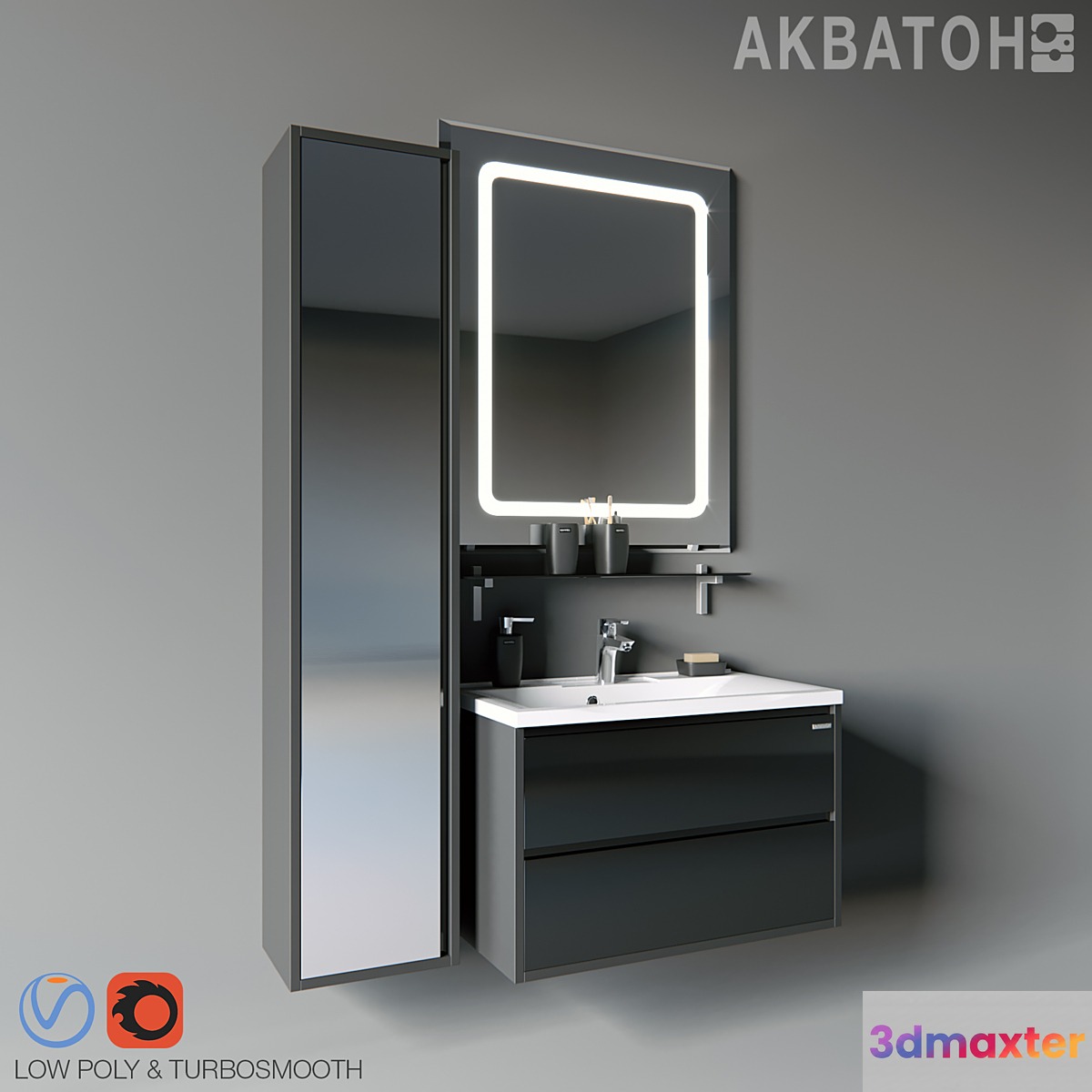 Collection Aquaton Rimini + Aquaton Premier 100 cm _ 80 cm