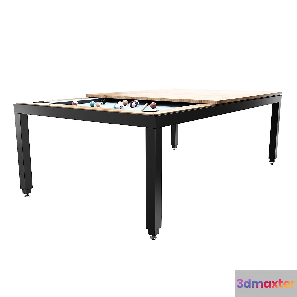 Fusion Pool Table And Dining Table 3D Max