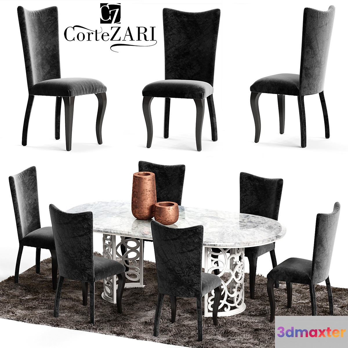 Corte Zari EVA Chair and FLORA Table