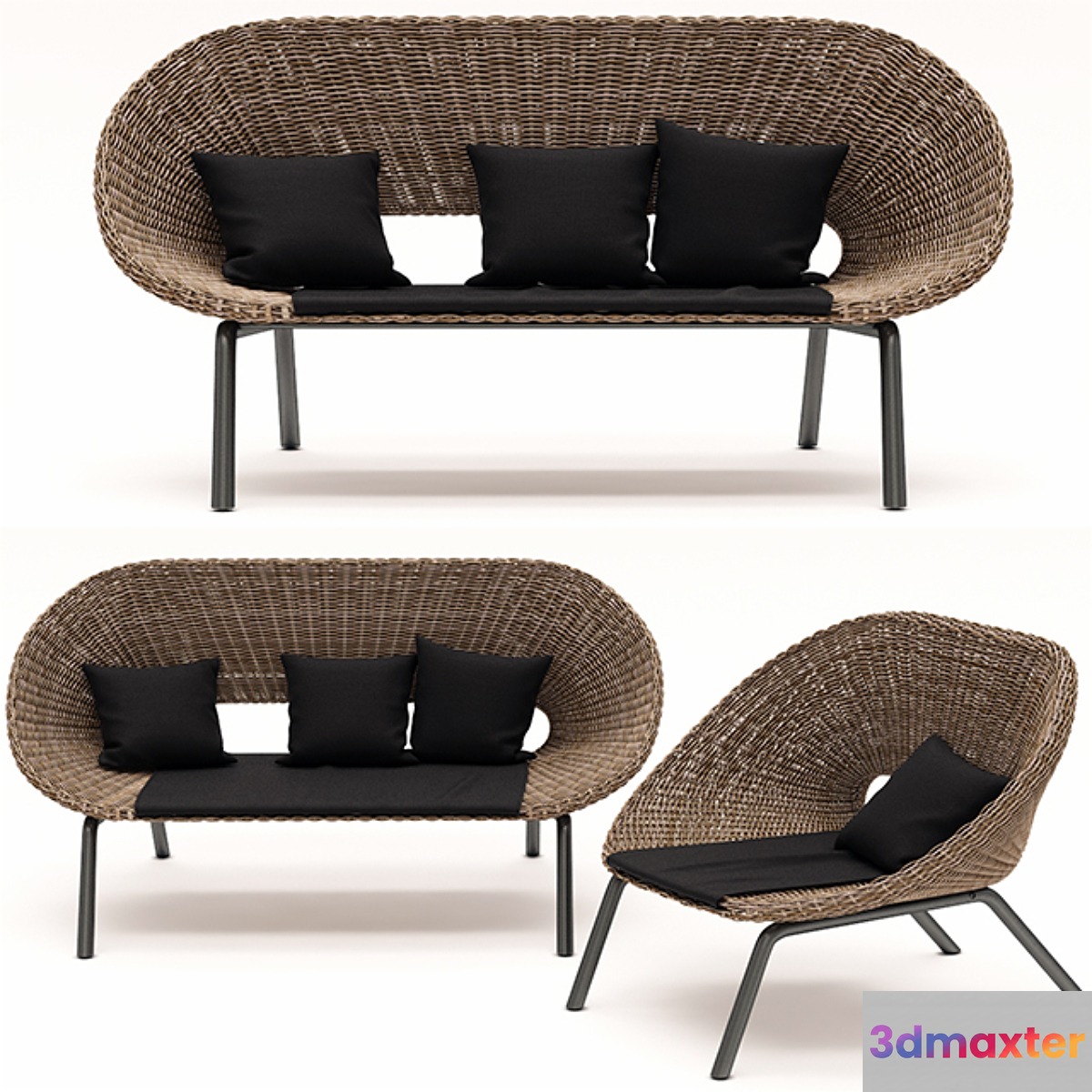 Sofa and armchair from the collection of Loa Blooma
