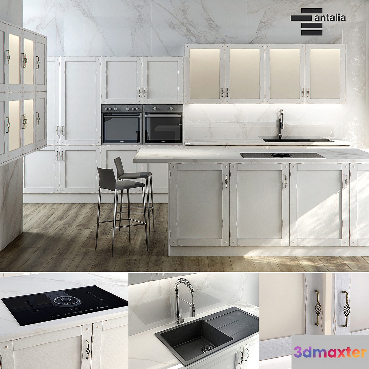 KITCHEN ANTALIA TALAVERA 3D Max