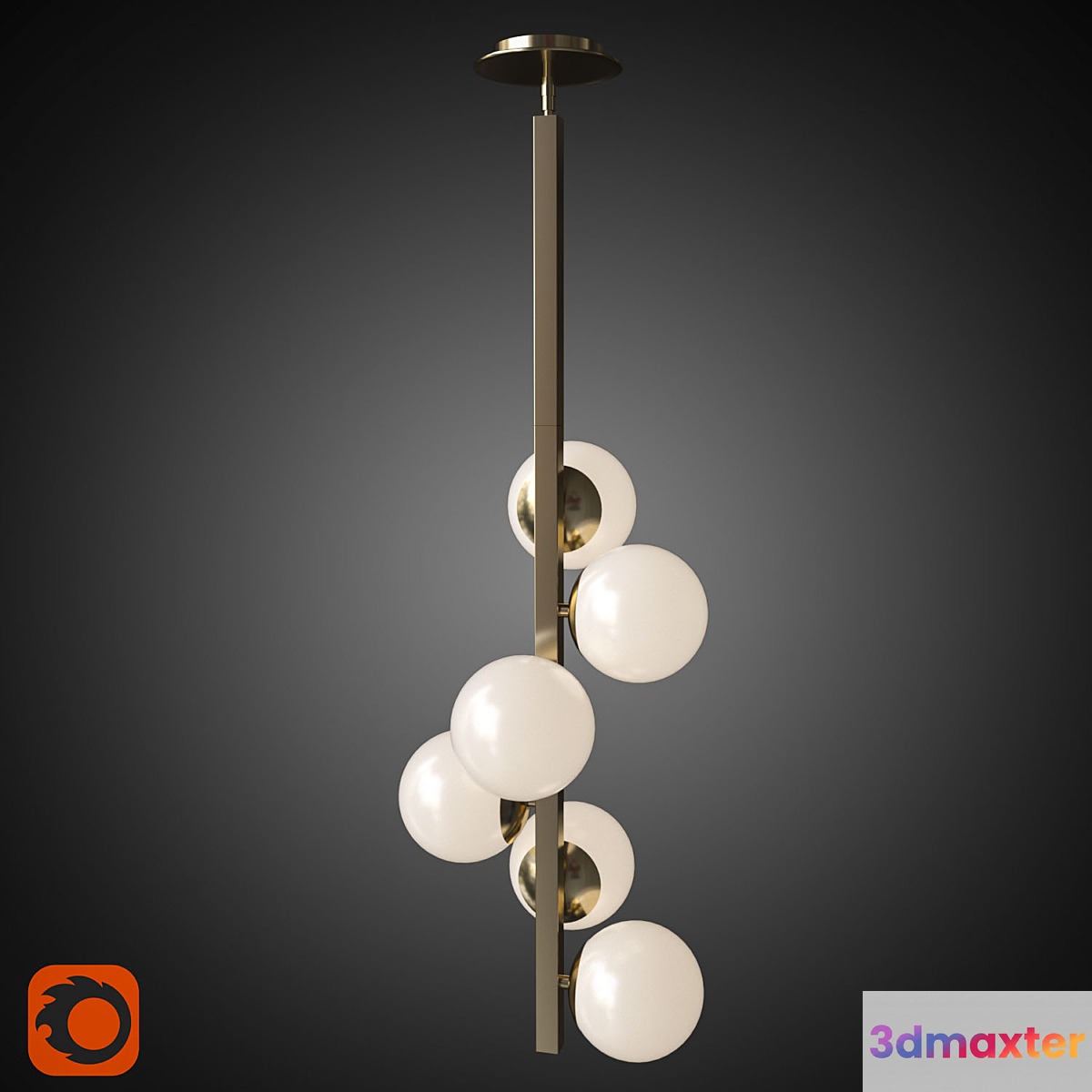Chandelier Atom Pendant 3D Max