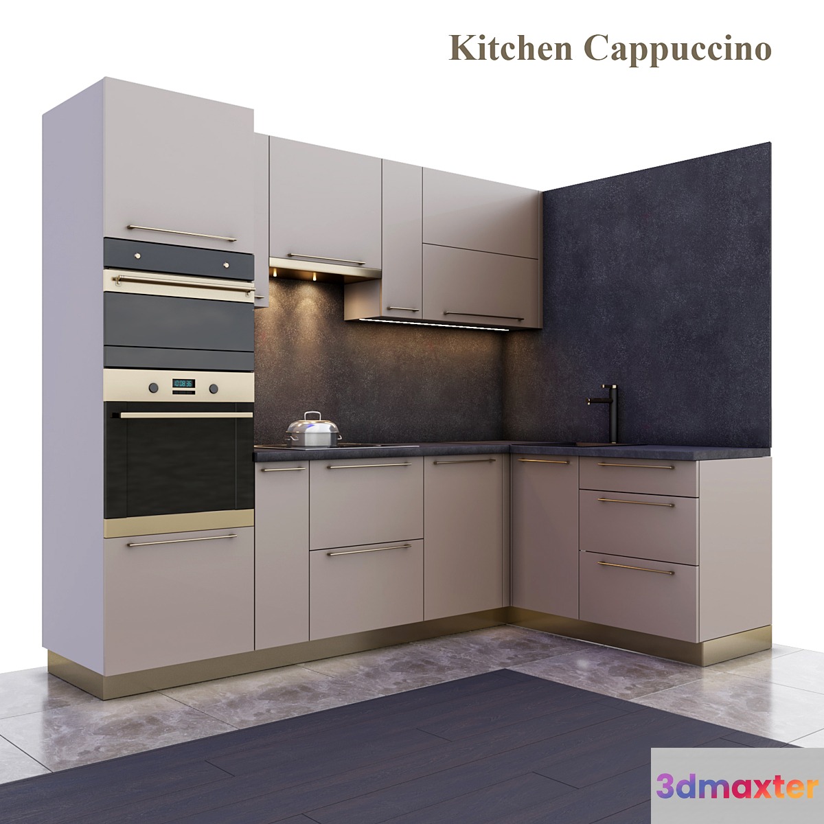 Kitchen Cappuccino 3D Max