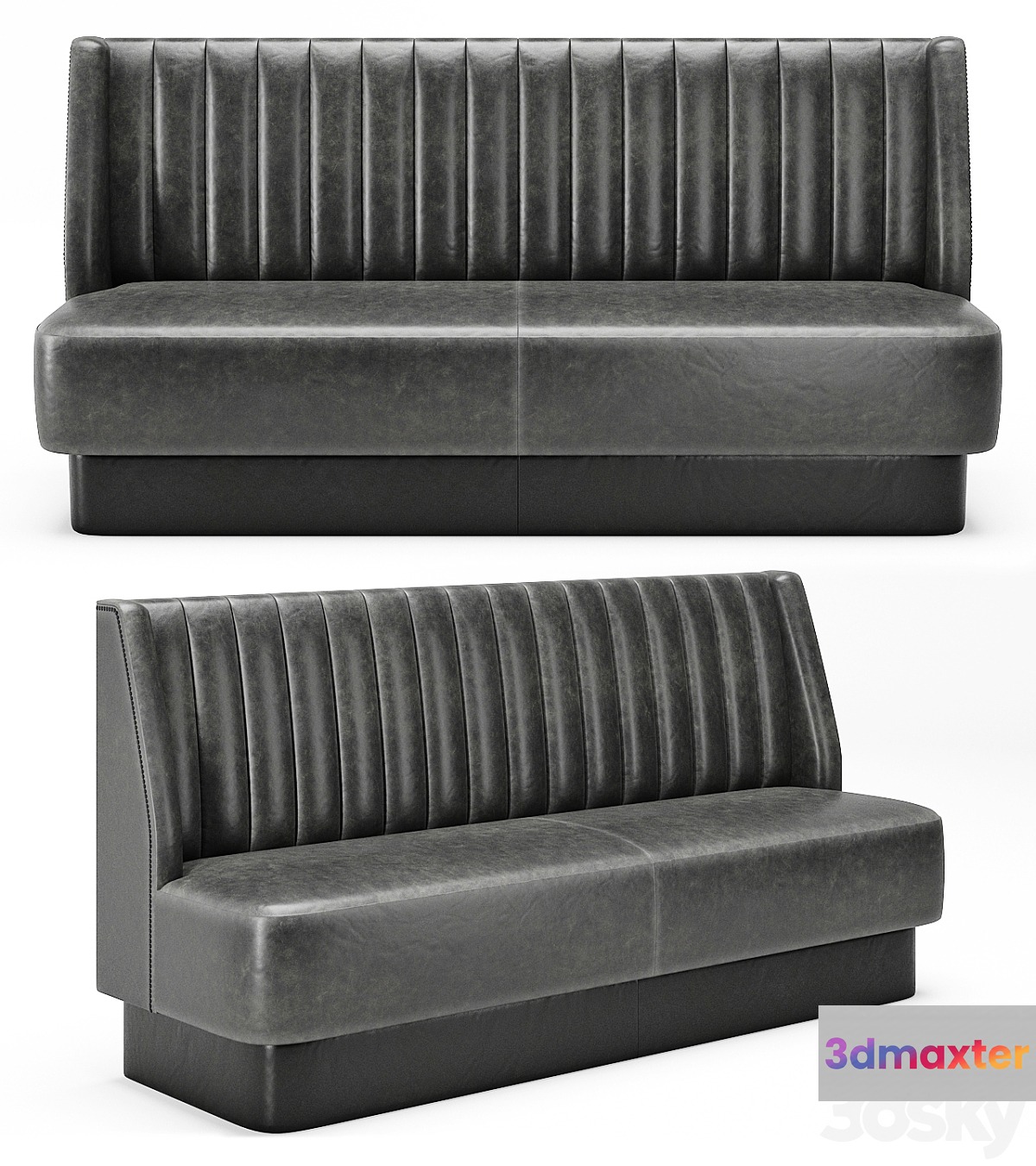 ToposWorkshop Stripes Bar Sofa 3D Max