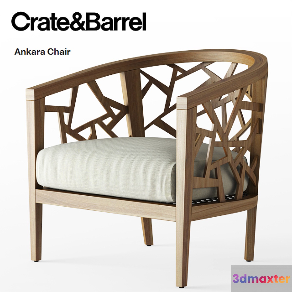 Crate and Barrel _ Ankara Chair 3D Max